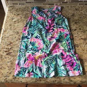 LILLY PULITZER Cotton Dress girls M or 7/8